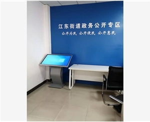 bv伟德体育网址明43寸卧式查询机应用于马鞍山花山区江东街道